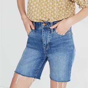 Madewell high rise mid length shorts
